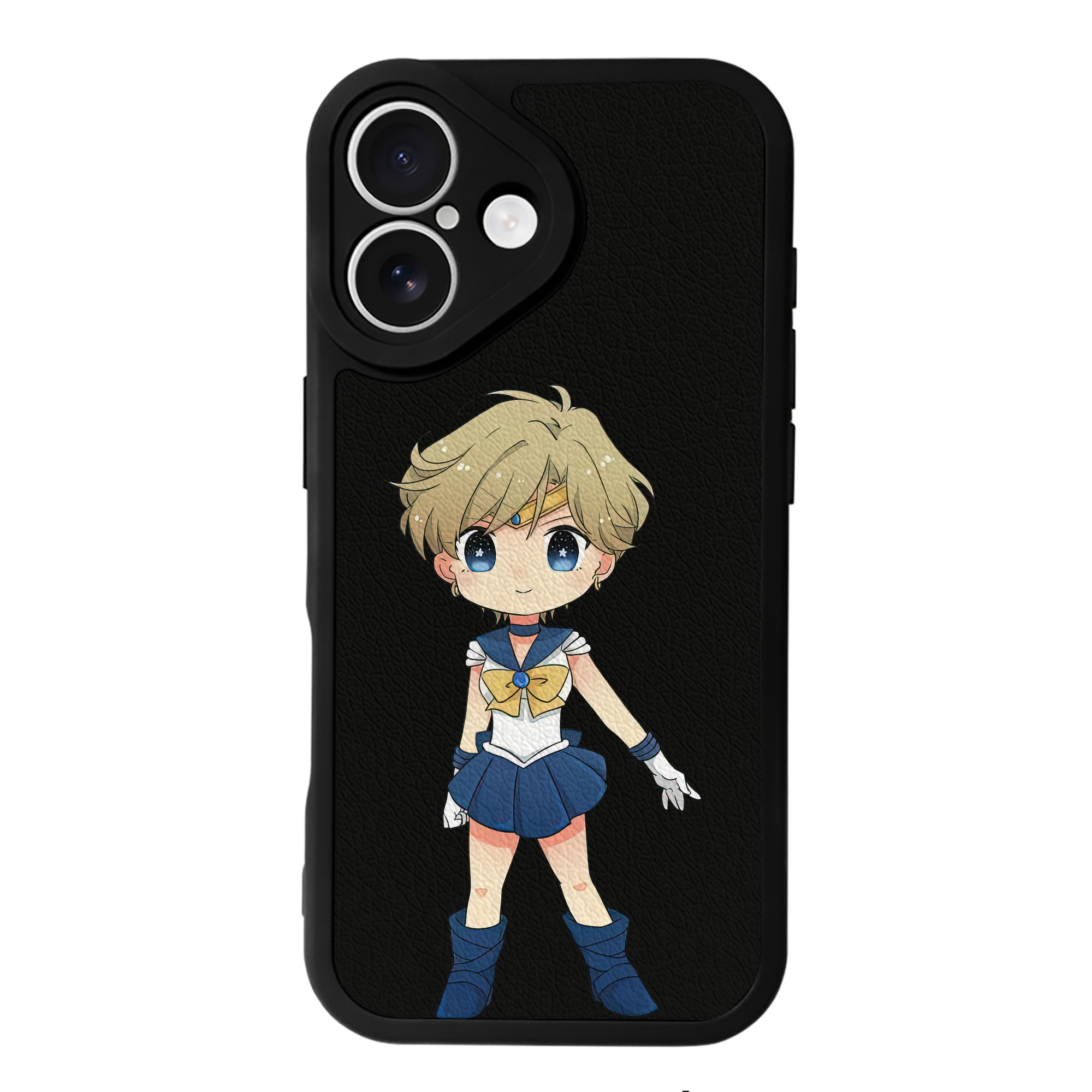 （画像用） 美少女戦士セーラームーン 天王はるか Sailor Moon Tenoh Haruka 【iPhone 16シリーズ対応】シリコンスマホケース（レザー調） 材質：シリコン